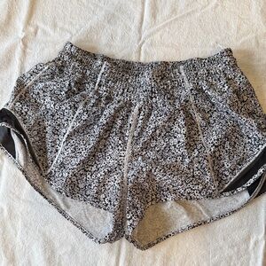 Lululemon Athletica Black and White Patterned Shorts